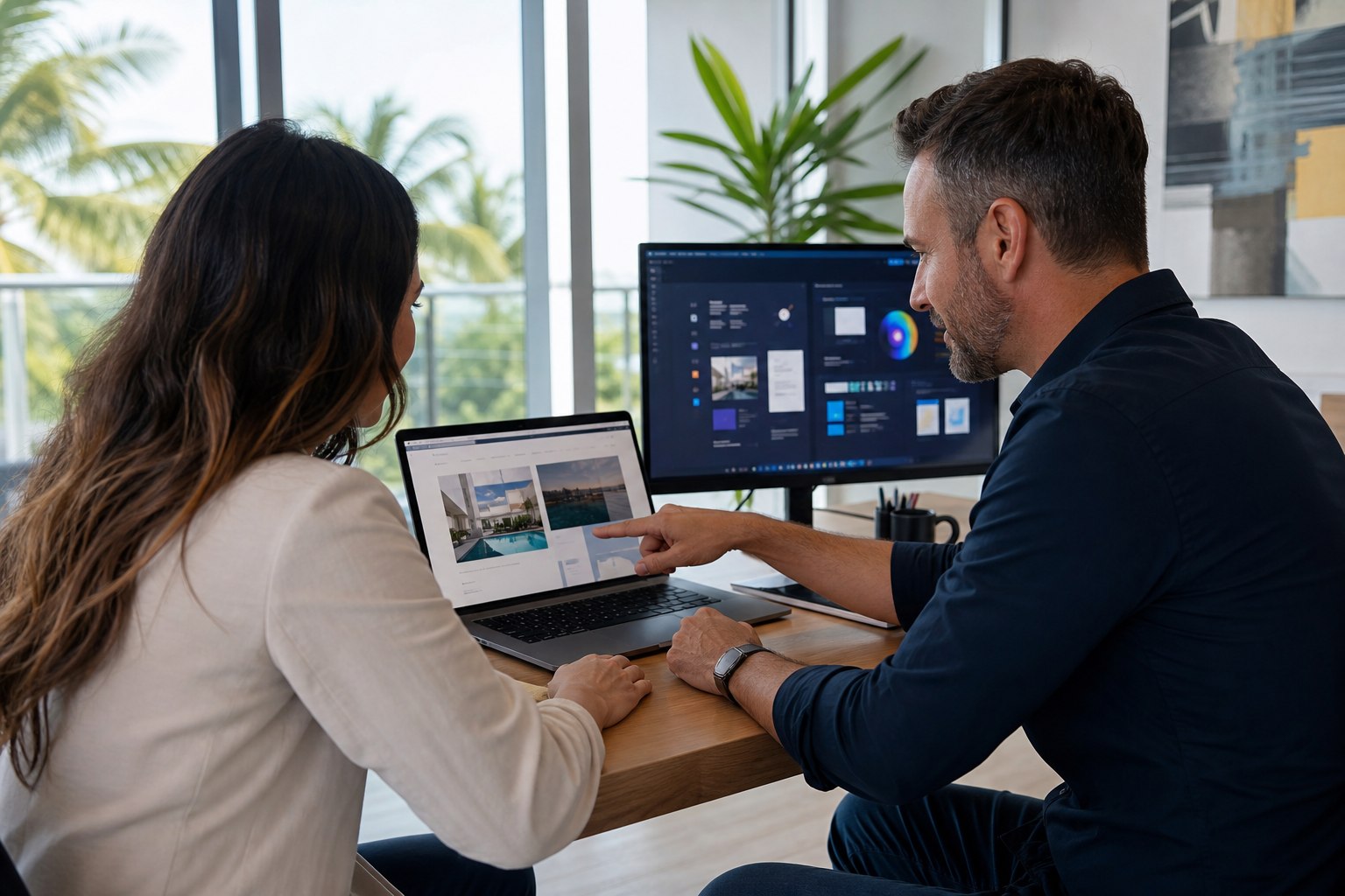 South Florida business owner and WordPress strategist reviewing an AI-assisted website workflow