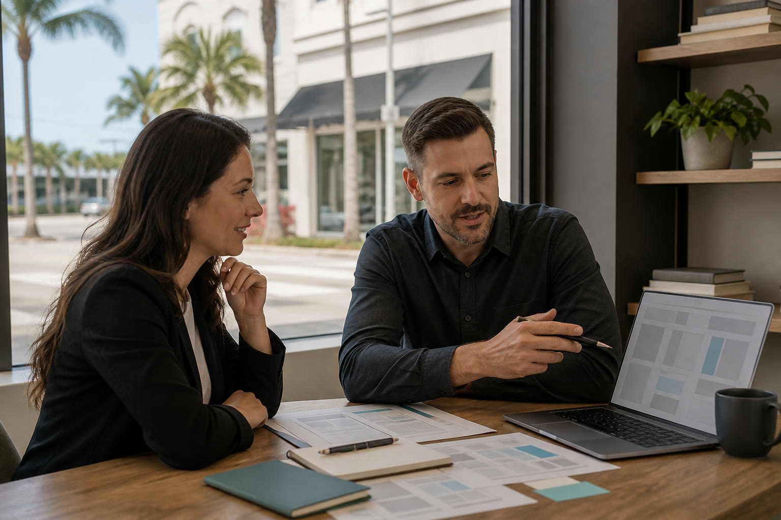 AI and WordPress website planning for Hollywood businesses