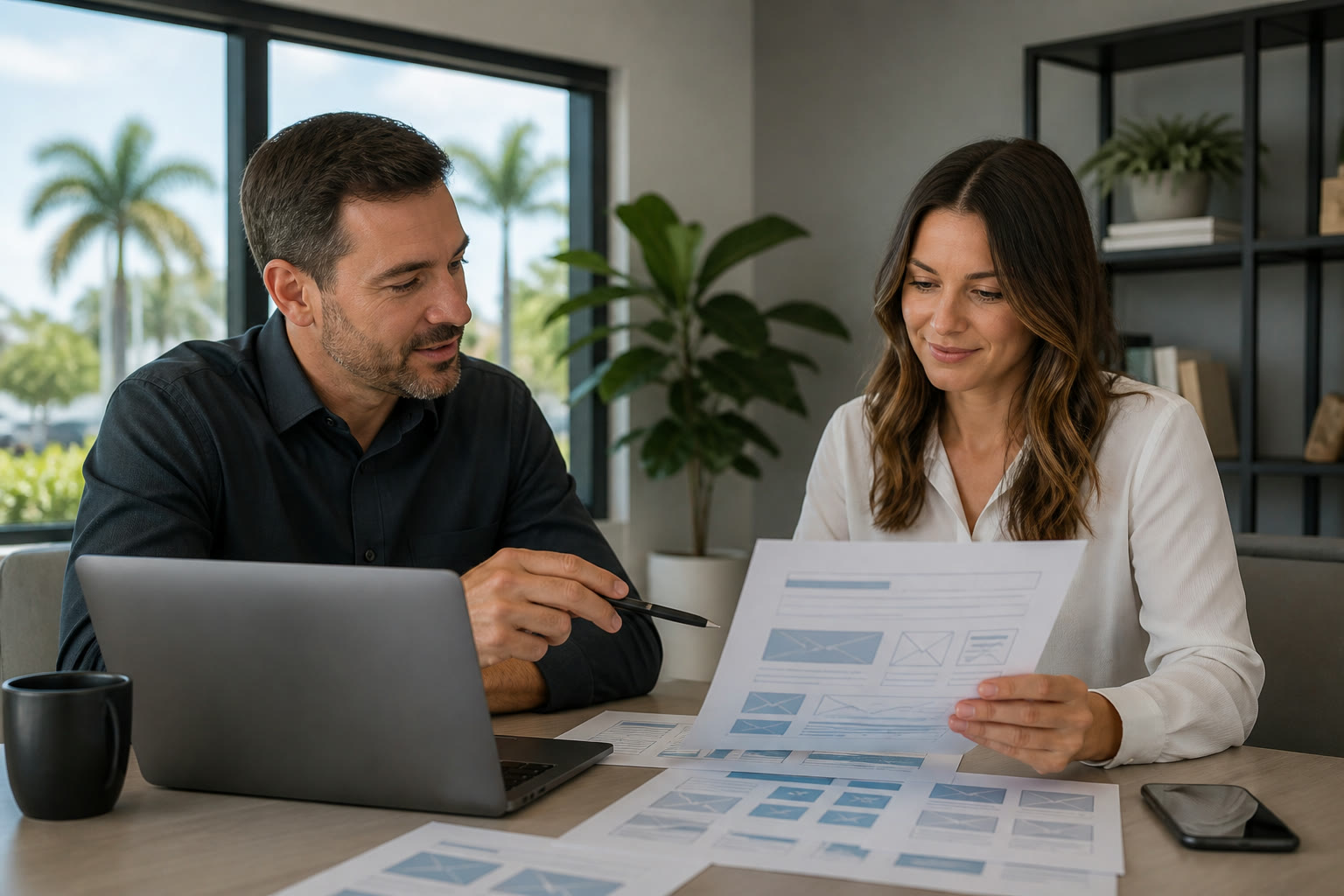 AI and WordPress website planning for Parkland businesses