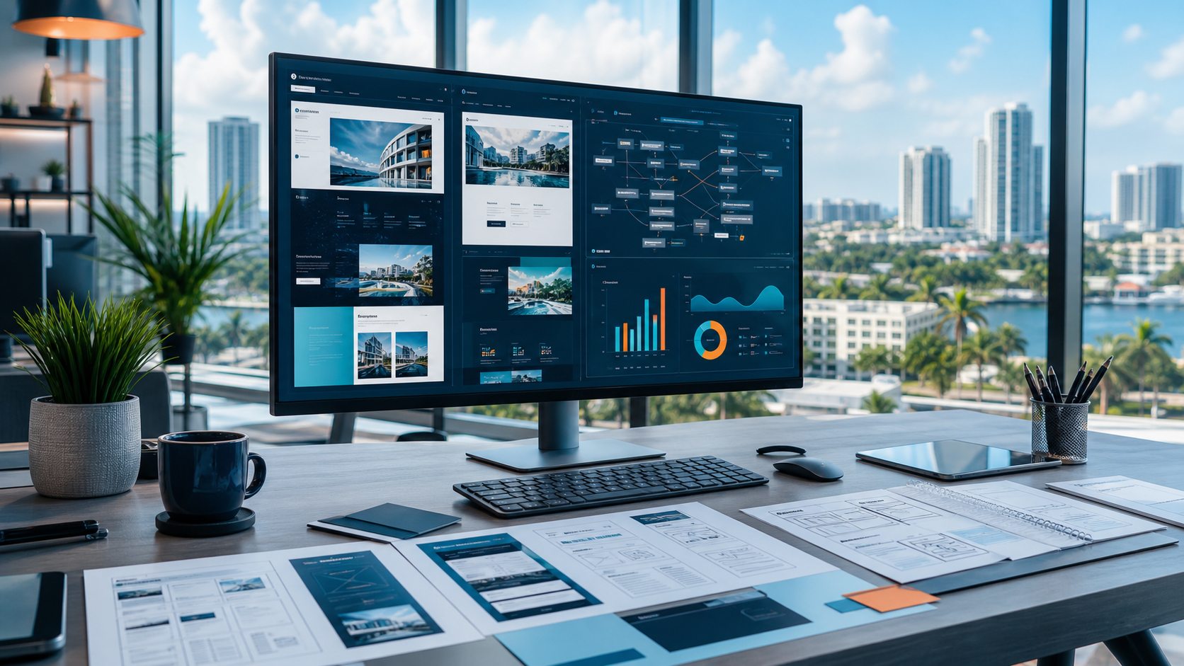 AI-driven website strategy session for Broward County businesses