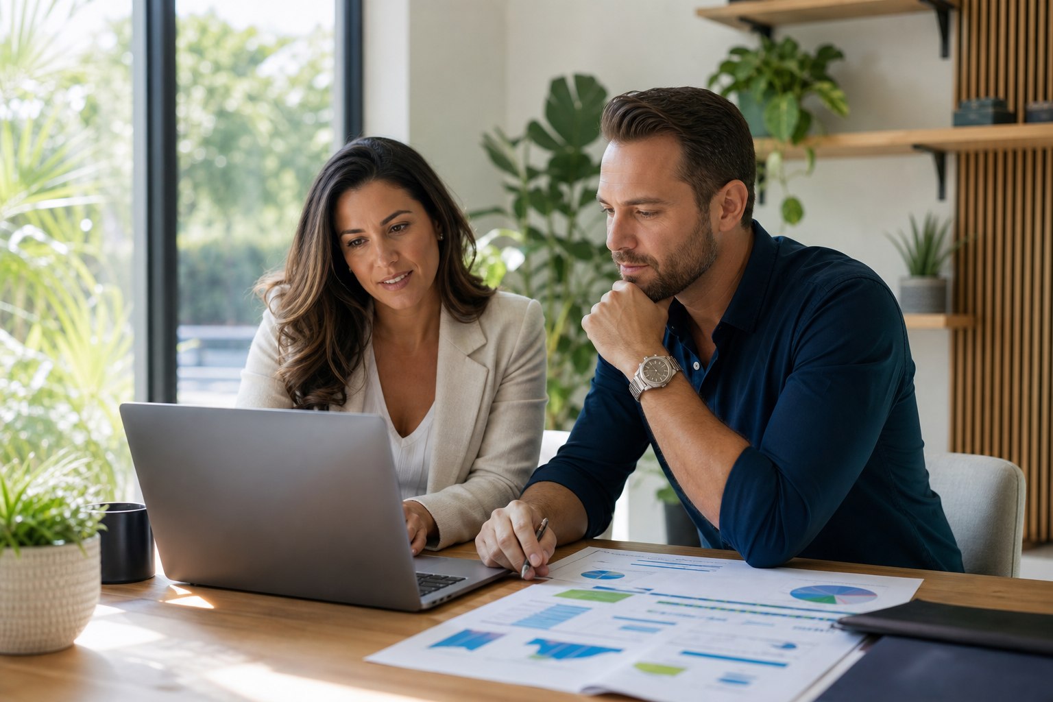 South Florida business owner and marketing strategist reviewing a Google Ads landing-page audit
